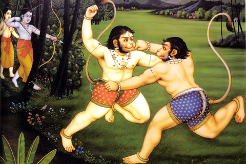 ramayana story: rama and vali